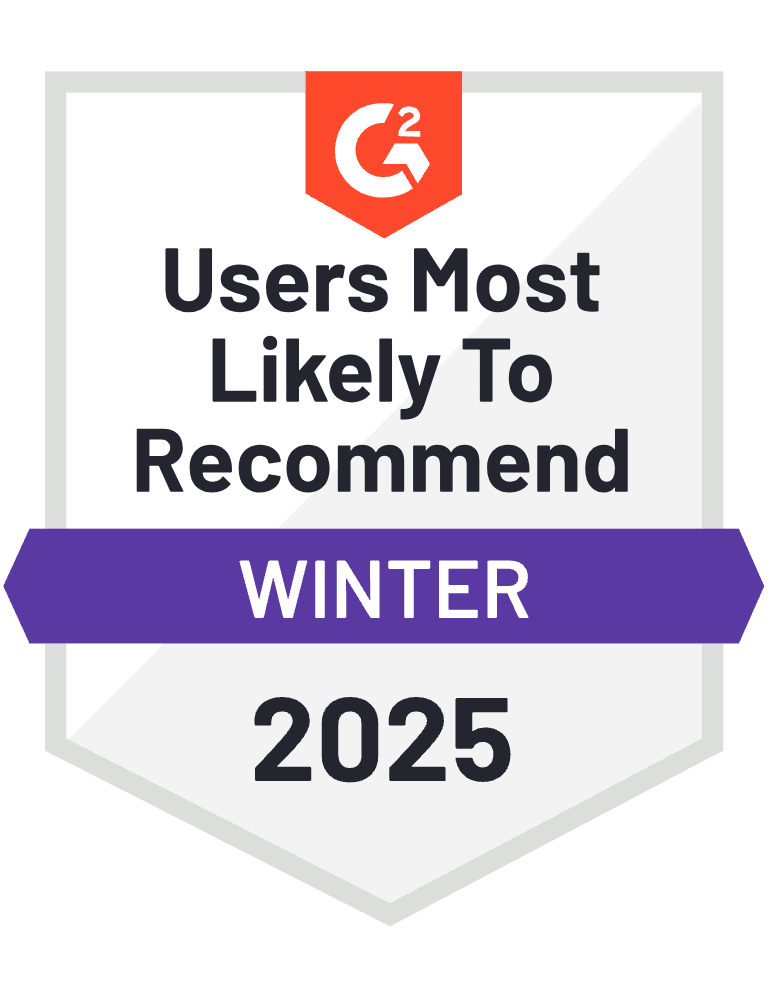 G2 Most Recommended Winter 2025