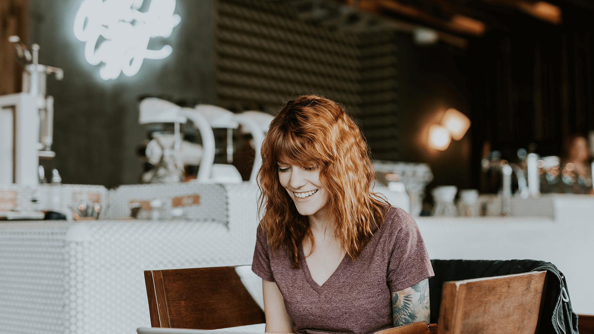 Woman on a laptop