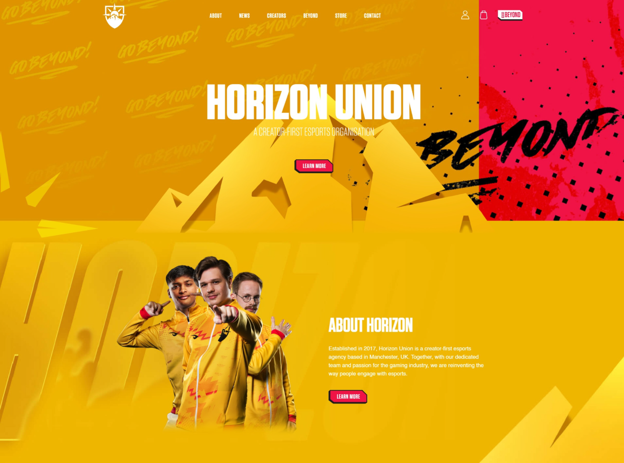 Horizon Union website designed by Ballsy Media