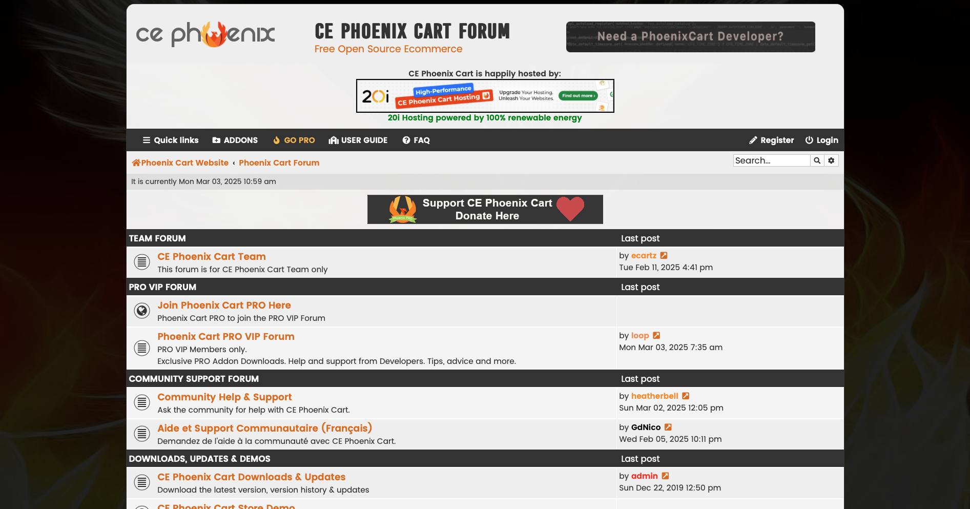 CE Phoenix Cart Forum